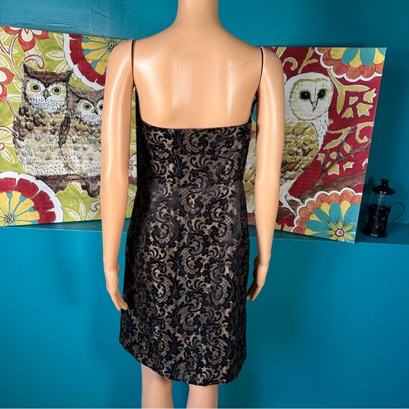 Ann Taylor Loft Dress Black Lace Strapless 4P - Picture 8 of 9